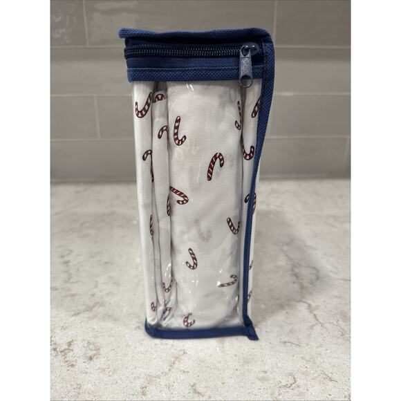 4 Pc CANDY CANES Twin Serta Perfect Sleeper Cooling Fabric Sheet Set Christmas - Picture 4 of 4